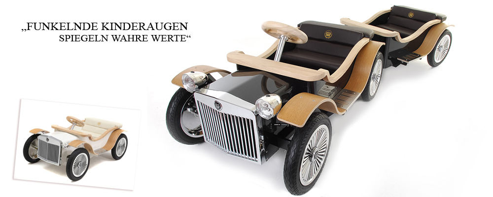 Kinderautos mit Benzinmotor und Elektromotor